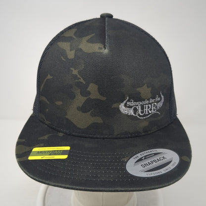 Stampede For The Cure Snapback Trucker Hat Multicolor OS Mesh Back Yupoong
