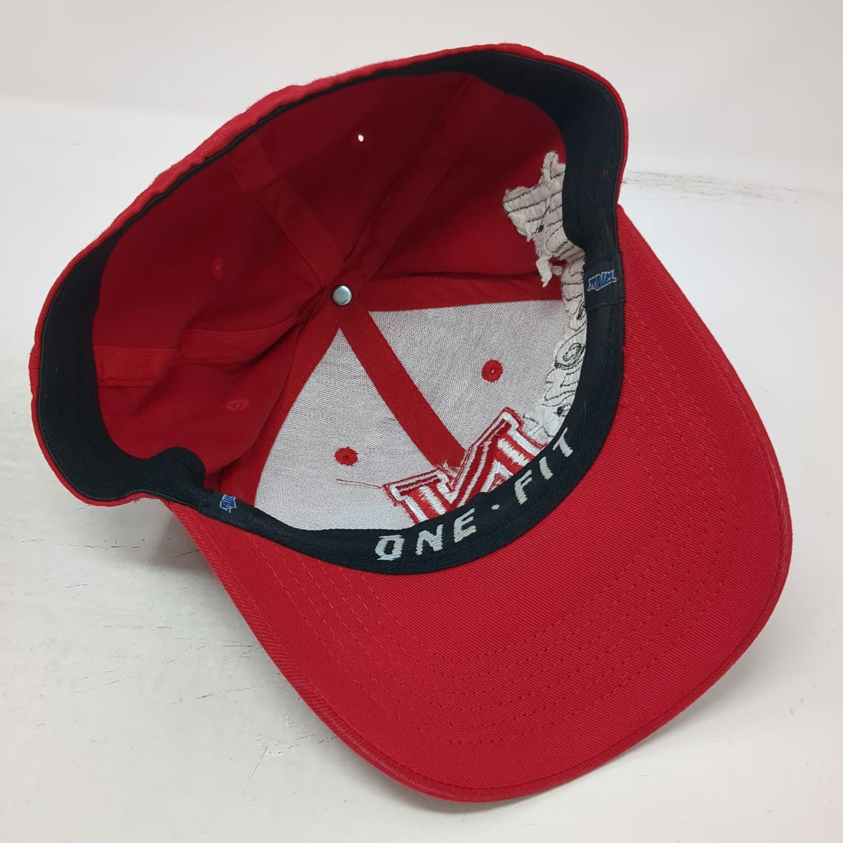 Nebraska Huskers NCAA Top of the World Red One Size Cap Stretch Fit Script Hat