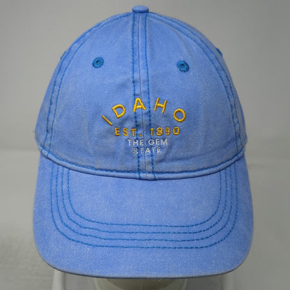 Home Free Baseball Cap Blue One Size Idaho The Gem State Striped Slideback Hat