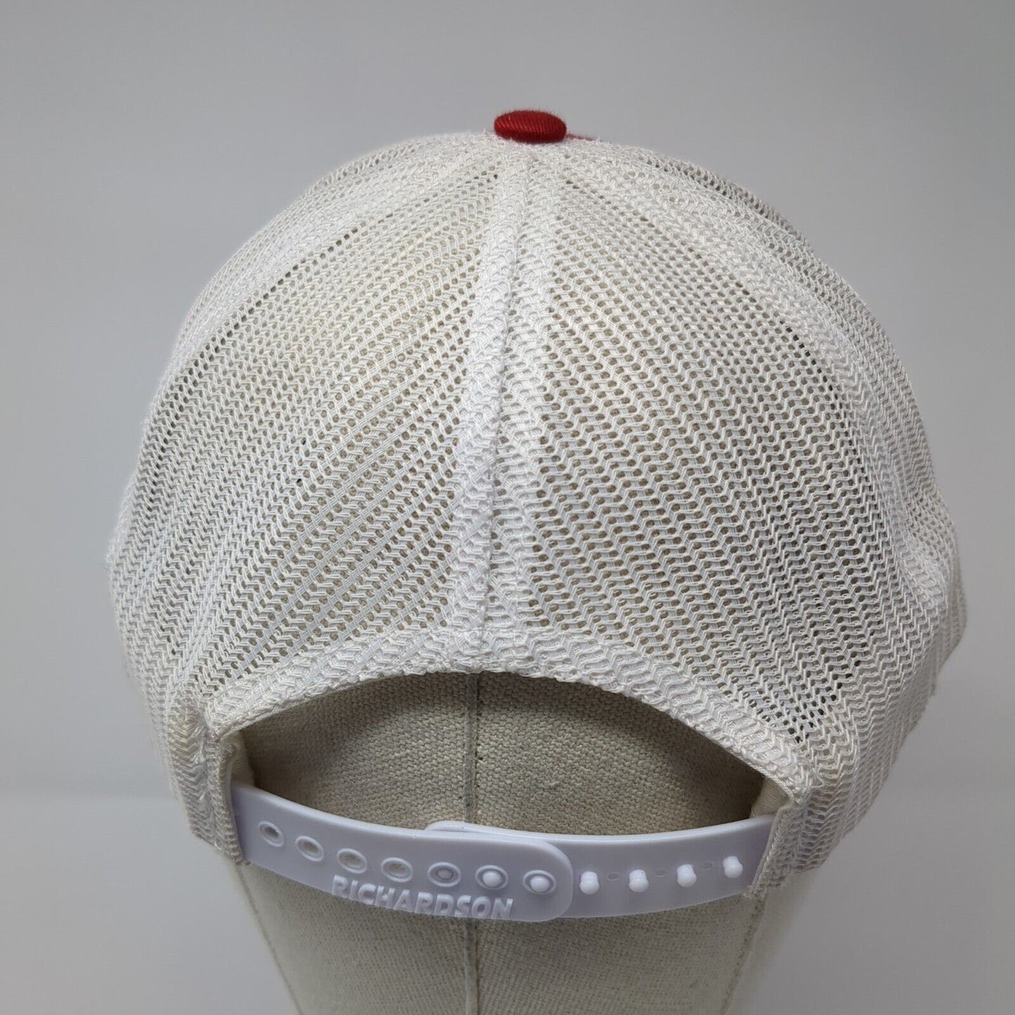 Farmboy Smokehouse Original Farm Recipes Snapback Trucker Hat Red OS Mesh Back