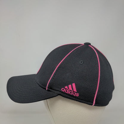 Adidas Cancer Awareness Fitted Hat Black S/M Lightweight Embroidered 6 Panel