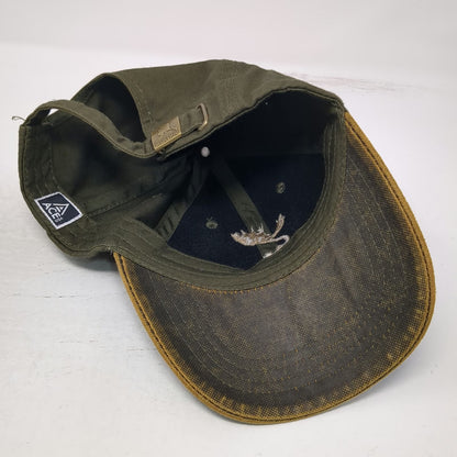 ACE USA Green Alaska Moose Embroidered Distressed Baseball Cap One Size Hat