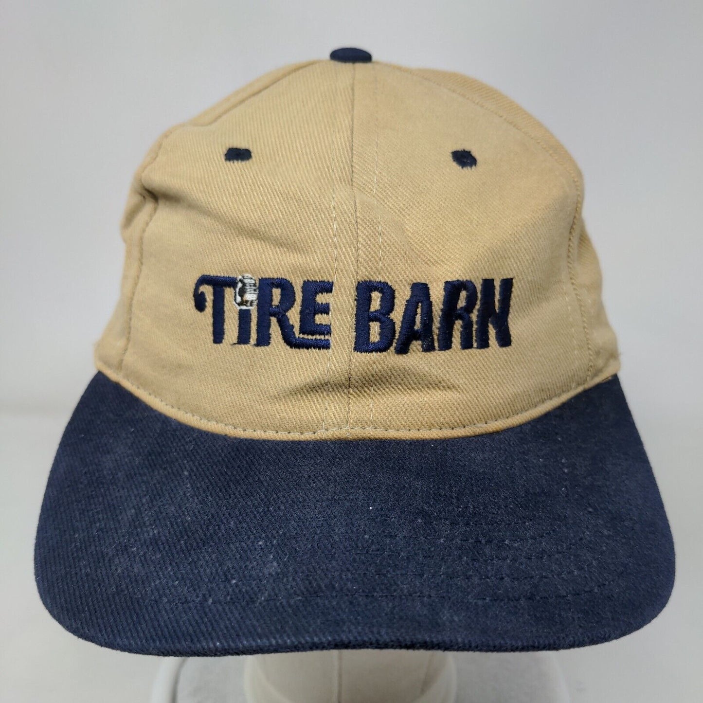 Tire Barn Strapback Hat Multicolor One Size Embroidered Vented Holes 6 Panel