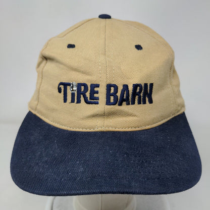 Tire Barn Strapback Hat Multicolor One Size Embroidered Vented Holes 6 Panel