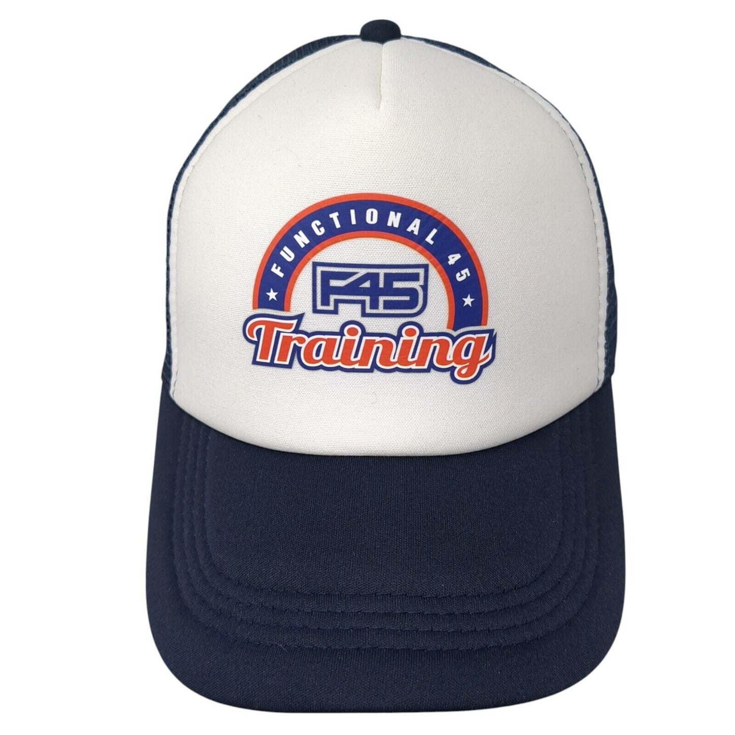 Functional 45 Training Snapback Trucker Hat Blue One Size Adjustable Mesh Back