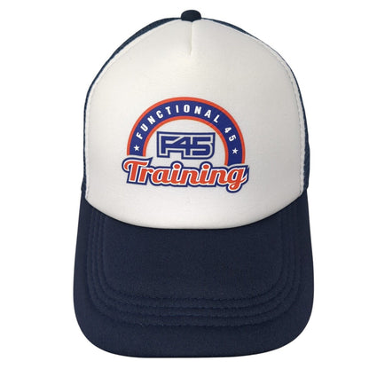 Functional 45 Training Snapback Trucker Hat Blue One Size Adjustable Mesh Back