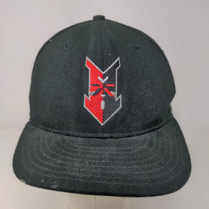 New Era Men's Fitted Hat Black Size 7 1/4 Embroidered Indianapolis Indians Logo