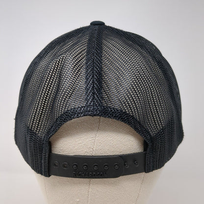 Healthwise Snapback Mesh Back Trucker Hat Black One Size Solid 6 Panel