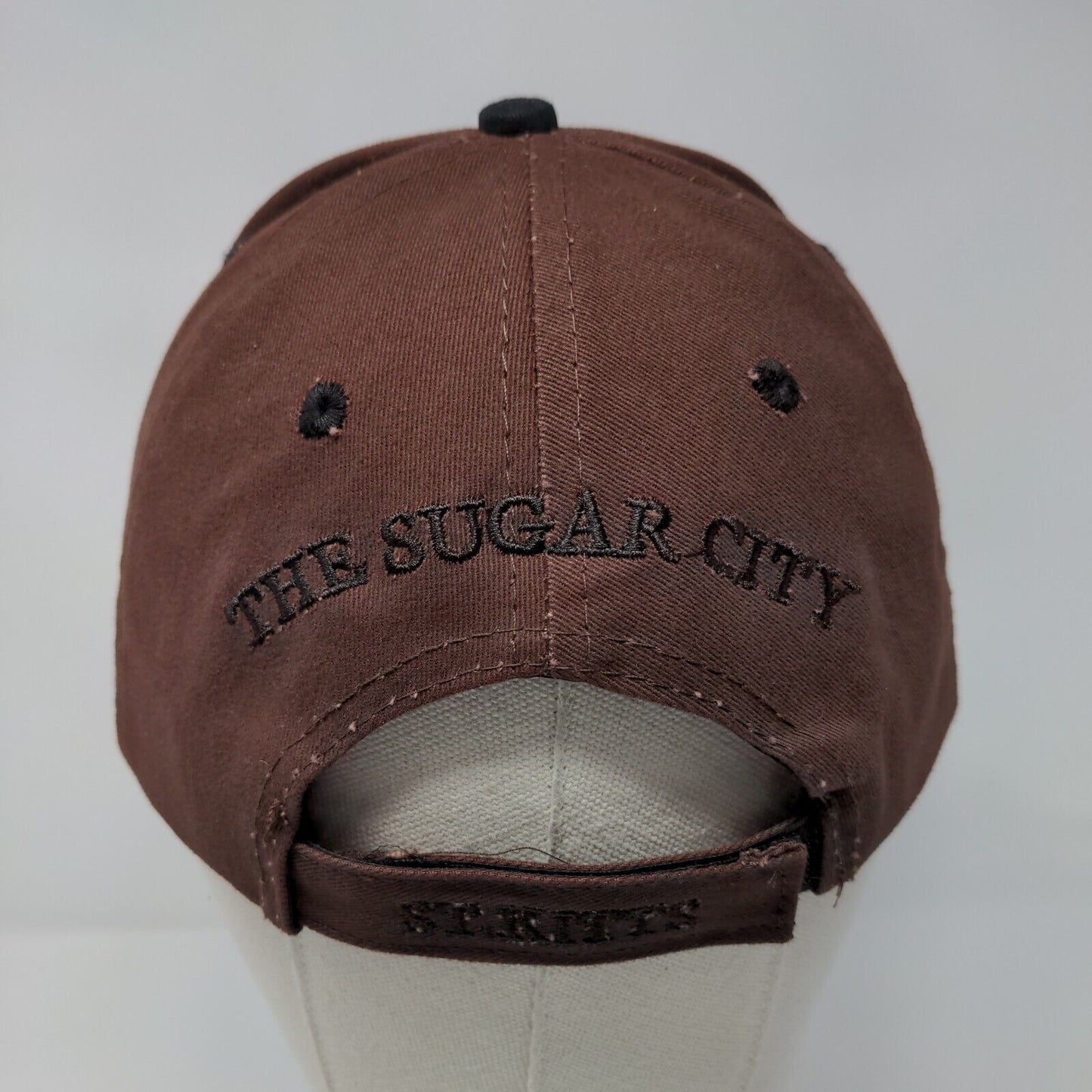Kickin' Back St. Kitts Strapback Hat Brown 58cm The Sugar City 6 Panel