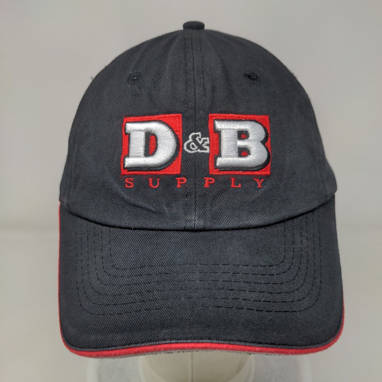 D&B Supply Slideback Hat Black OSFA Embroidered 6 Panel Buck's Bags