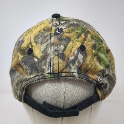 Mossy Oak Baseball Cap Green One Size Camo Strapback Hunting Fishing Hat Logo