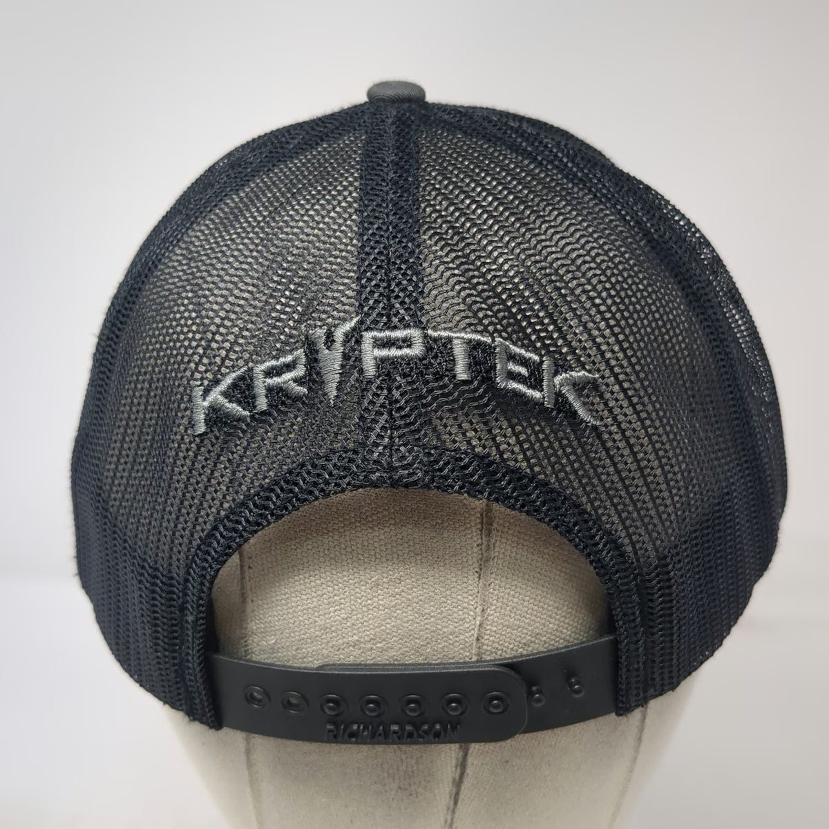 Richardson Trucker Hat Gray One Size Kryptek Spartan Helmet Mesh Snapback