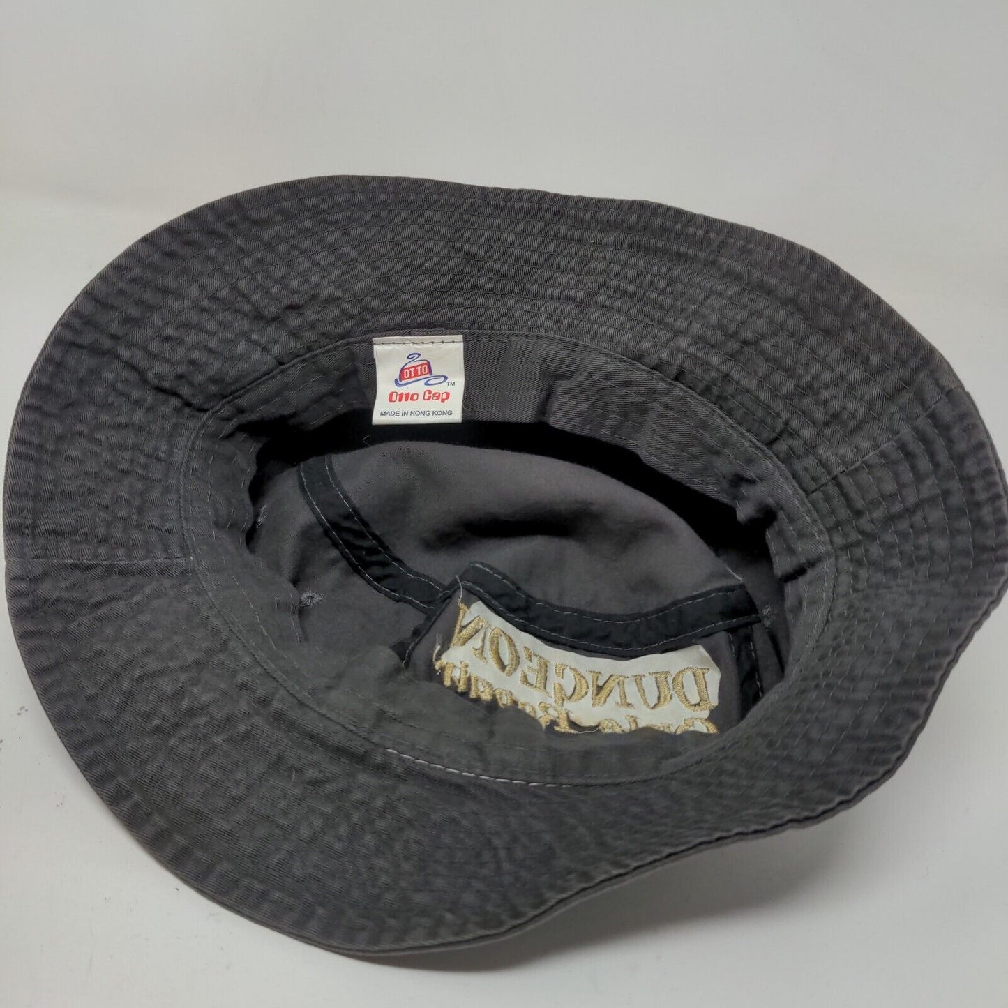 Otto Men's Butcket Hat Gray Size Small Embroidered Dungeon Cycle Repair Logo