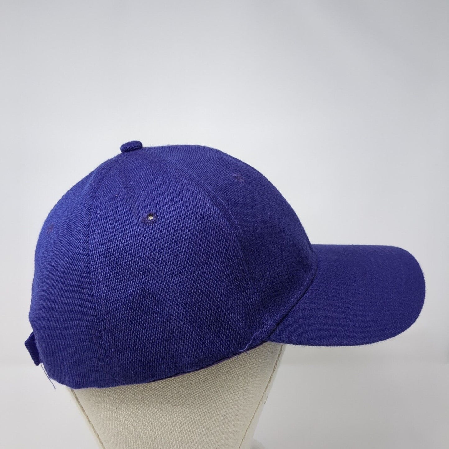 Unbranded Strapback Hat Purple One Size Adjustable Blank 6 Panel