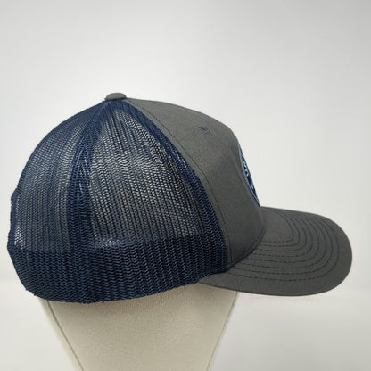 Richardson Trucker Hat Gray Blue One Size Ursa Minor Brewing Mesh Snapback