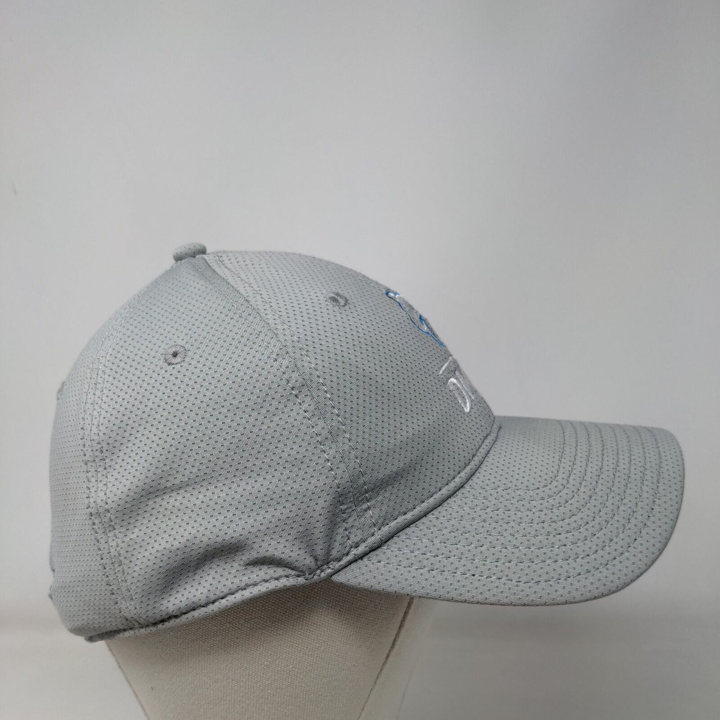 The Game Slideback Hat Gray OSFM Embroidered DS DMF8 Shark Logo Nylon Blend