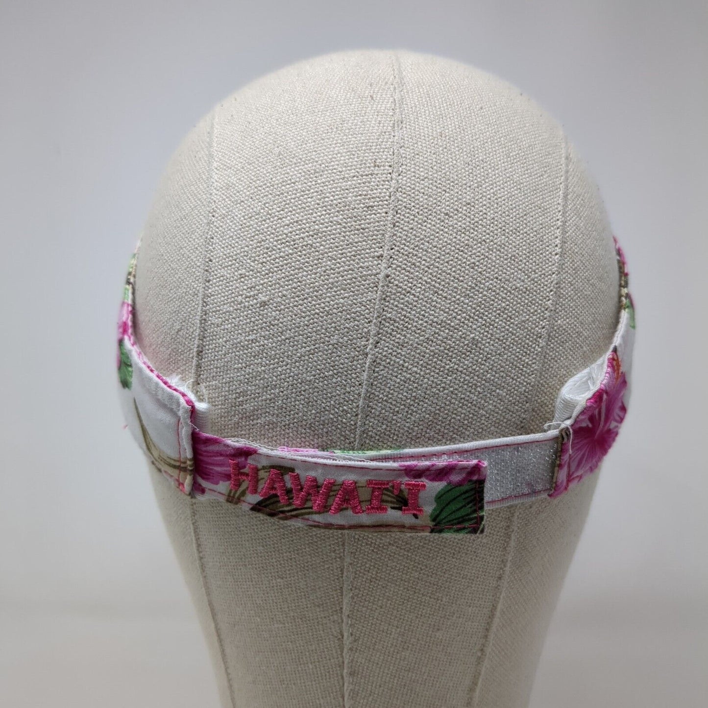 Kualoa Hawaii Strapback Sun Visor Hat Multi One Size Embroidered Floral