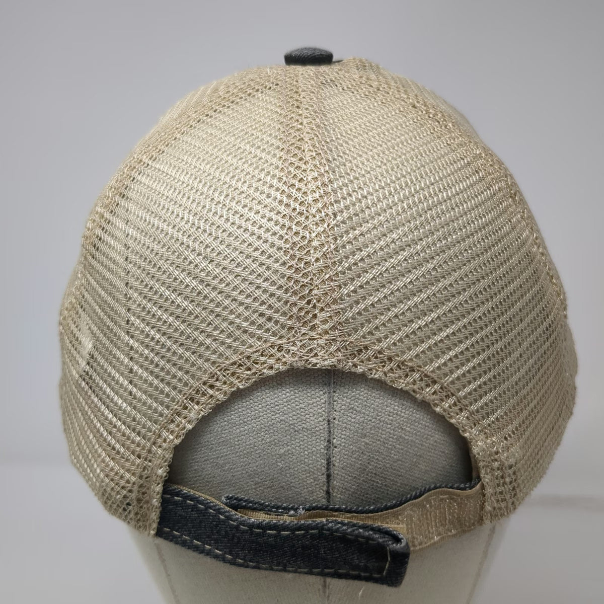 Katydid Baseball Cap Black One Size Adventure Waits Mountain Mesh Distressed Hat