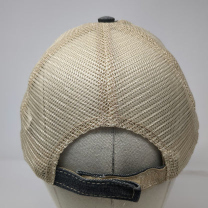 Katydid Baseball Cap Black One Size Adventure Waits Mountain Mesh Distressed Hat