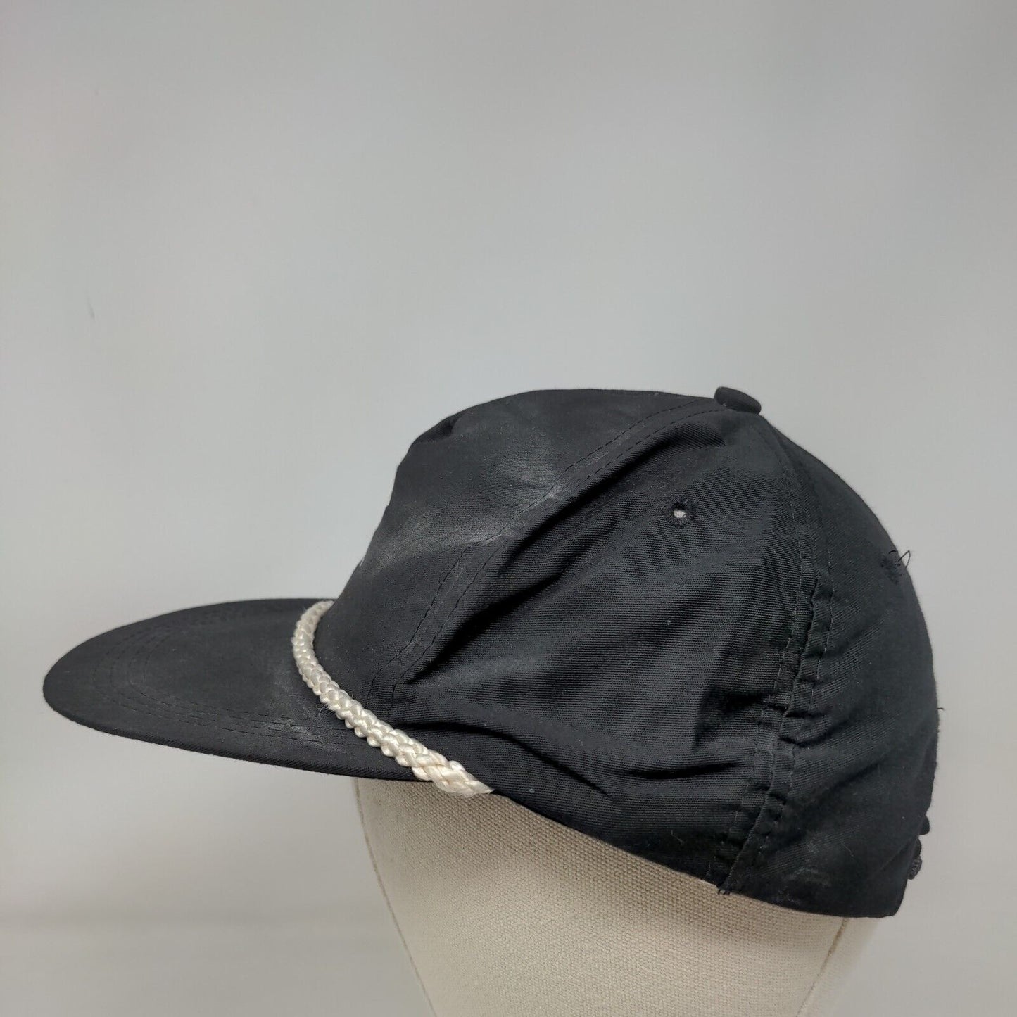 Pizza Hut Snapback Hat Black One Size Adjustable Embroidered Rope Crew Cap