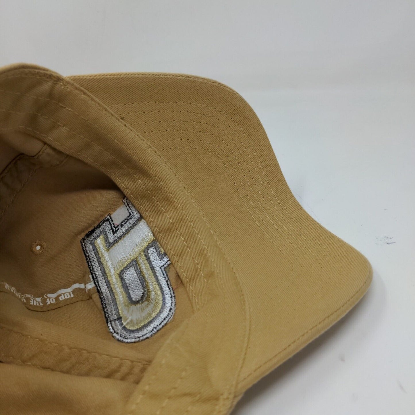 Top of the World Men's Slideback Hat Tan Purdue Boilermakers Embroidered Logo