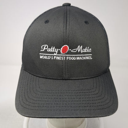 Flexfit Baseball Cap Gray One Size Patty-O-Matic Food Machines Mesh Back Hat