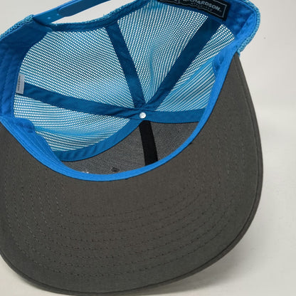 Richardson Trucker Hat Gray Blue One Size Nichols CPA Mesh Back Snapback Hat