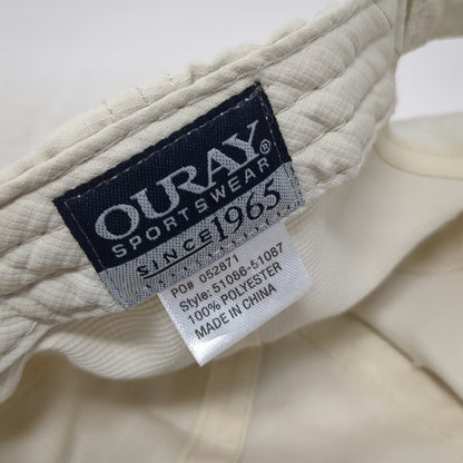 Ouray Ponkapoag Golf Course Hat Beige One Size Baseball Cap Strapback Polyester