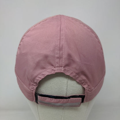Apana Strapback Hat Pink One Size Adjustable Solid Mesh Trim 6 Panel