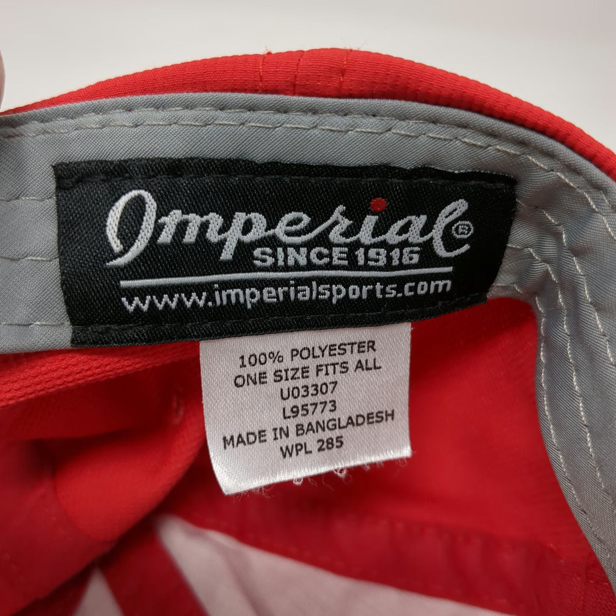 Imperial AJGA American Junior Golf Association Hat Red One Size Baseball Cap