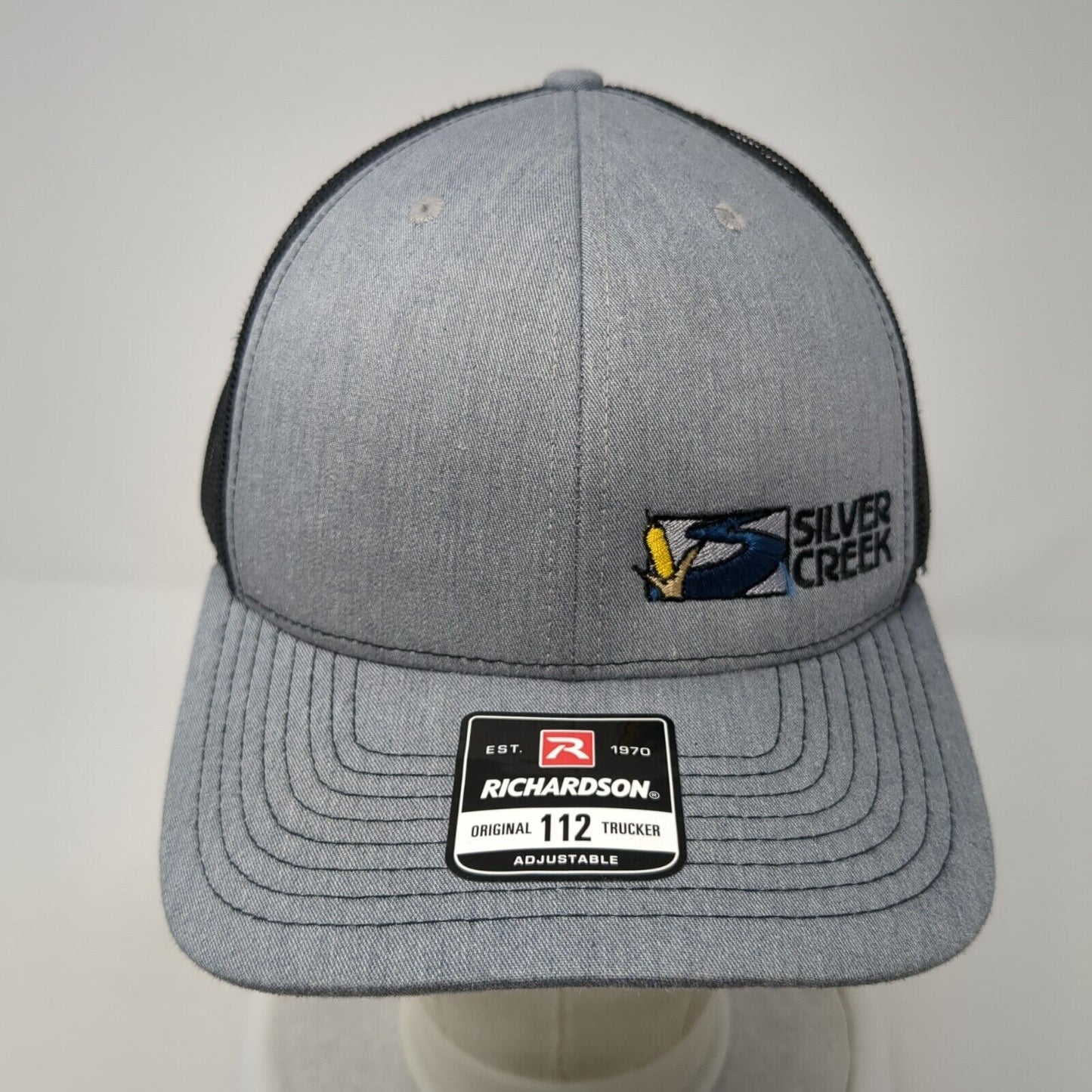 Silver Creek Snapback Mesh Back Trucker Hat Gray One Size Adjustable