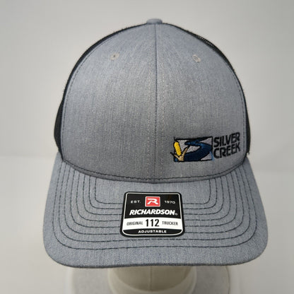Silver Creek Snapback Mesh Back Trucker Hat Gray One Size Adjustable