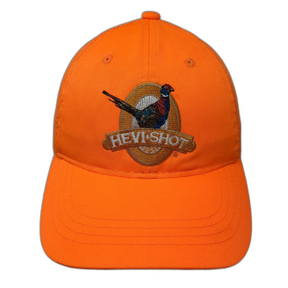 Hevi-Shot Baseball Cap Orange One Size Trucker Hat Mesh Back Strapback Pheasant