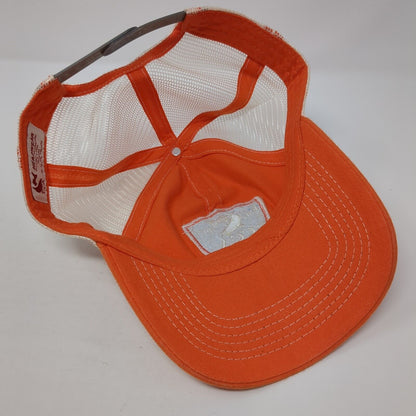 Est. 1977 CCA Snapback Trucker Hat Orange One Size Mesh Back Headwear
