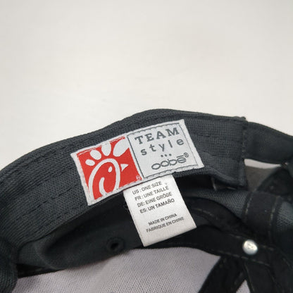 Chick-fil-A Baseball Cap Gray One Size Adjustable Embroidered Team Style Oobe