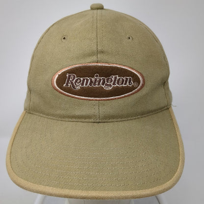 Remington Arms Baseball Cap Brown One Size Slideback Piped Brim Logo Hat