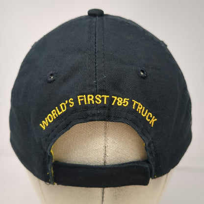 Caterpillar Baseball Cap Black Yellow One Size World's 785 Truck Simplot Hat