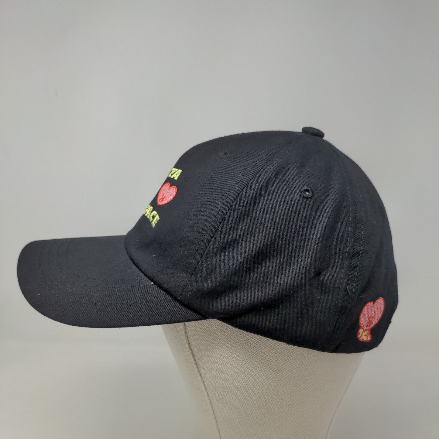 BT 21 Mens Slideback Hat Black Size 57 CM Embroidered Logo TaTa From Outer Space