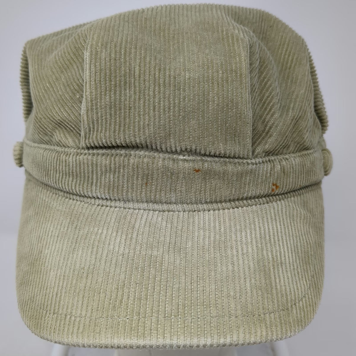 Pistil Army Cap Green One Size Cotton Corduroy Striped Lining Cadet Comfort Hat