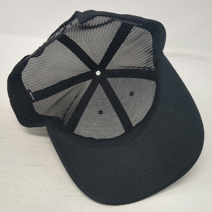 Richardson Trucker Hat Black One Size Mesh Back Snapback Premier Aggregates