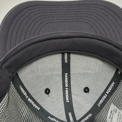 Harbor Freight Trucker Hat Gray One Size Mesh Back Snapback Patch HFT Est 1977