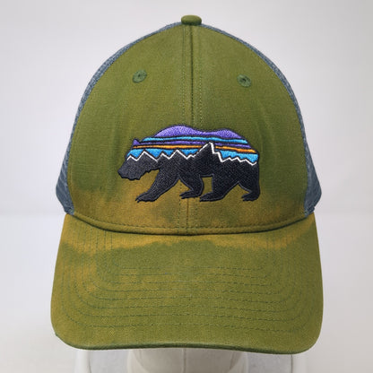 Patagonia Fitz Roy Bear Trucker Hat Multi One Size Embroidered Mesh Back