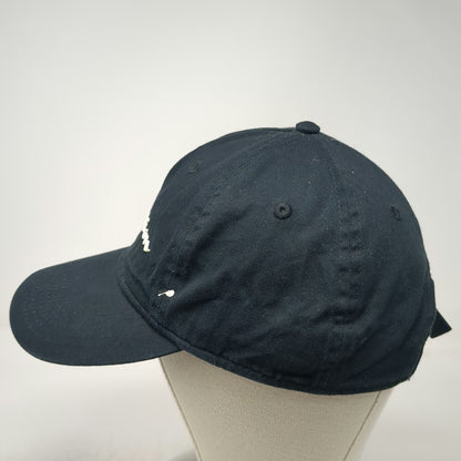 Champion 5 Panel Black Hat One Size Slideback Cotton Script Logo C Logo Adjust