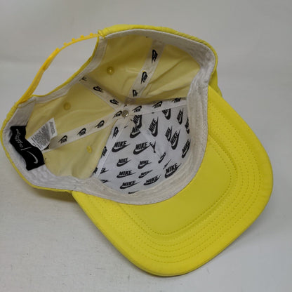 Nike Swoosh Snapback Hat Yellow One Size Adjustable Classic99 Dri-Fit