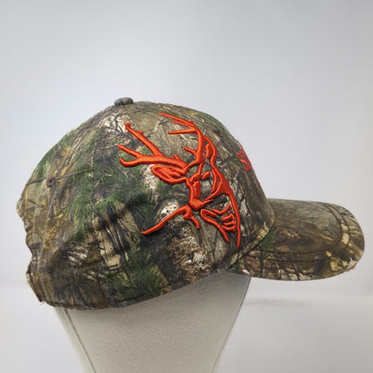 Dri Duck Baseball Cap Green Camo One Size Silver City Idaho Hunting Antler Hat
