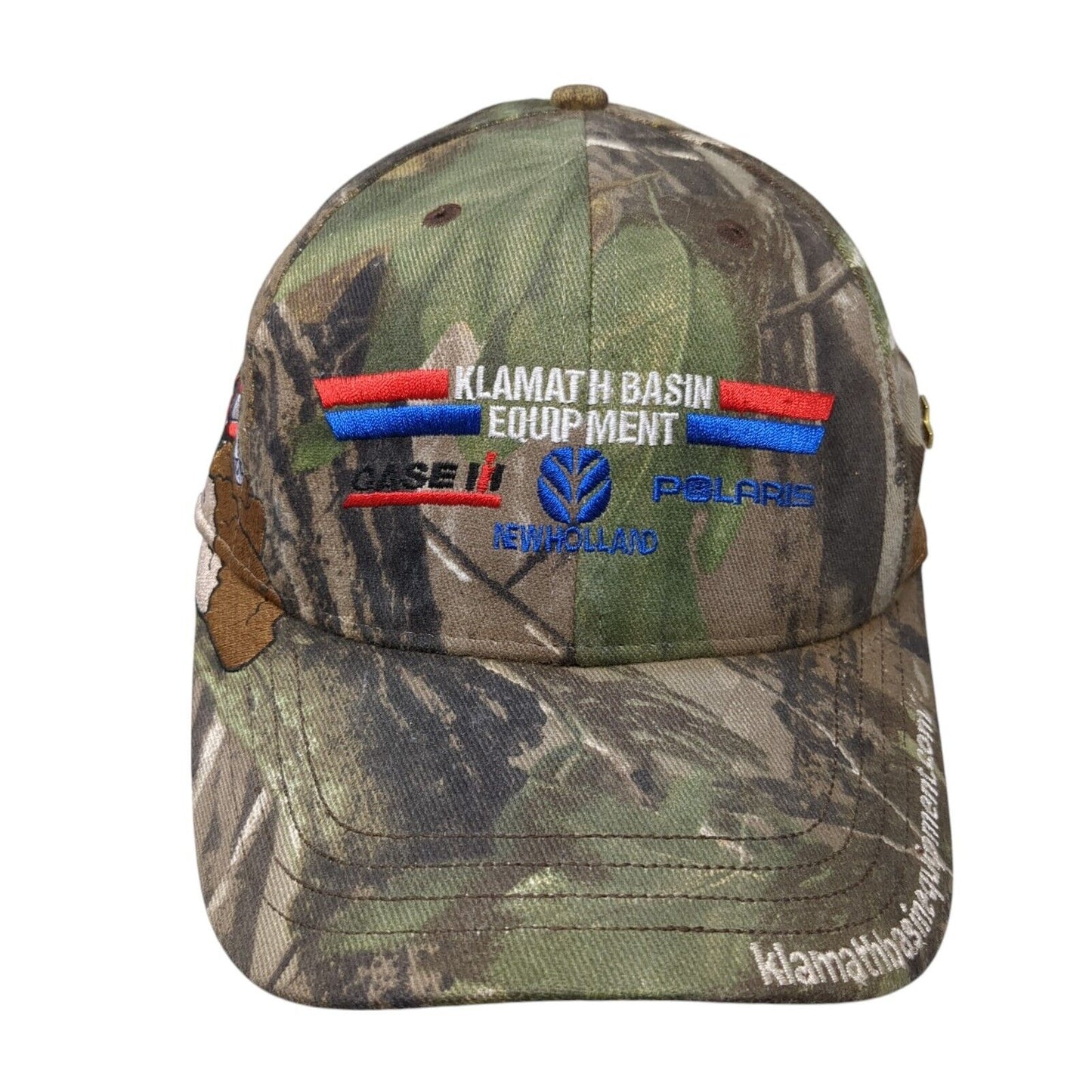Klamath Basin Equipment Case III Polaris Newholland Strapback Hat Camo One Size