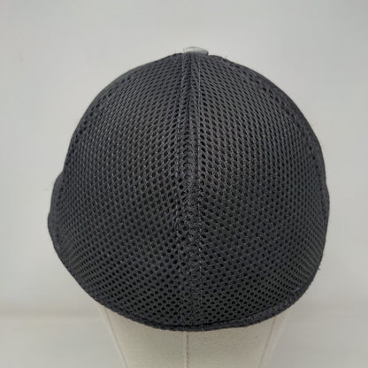 Fridays Fitted Mesh Back Hat Gray Camo L/XL Embroidered New Era 39Thirty