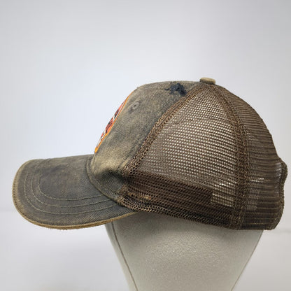 STIHL Baseball Cap Brown One Size Mesh Back Patch Strapback Chainsaw Tough hat