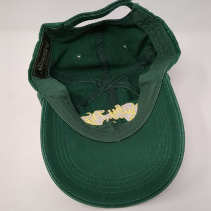Lucky Dad Strapback Hat Green One Size Adjustable Embroidered 6 Panel