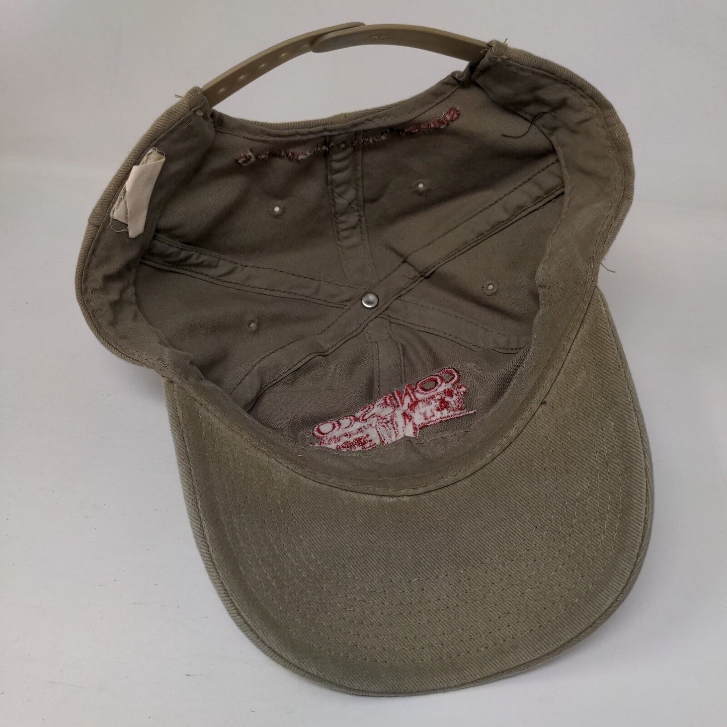 Conesco Snapback Hat Tan OSFA Embroidered Symons Steel Forms 6 Panel